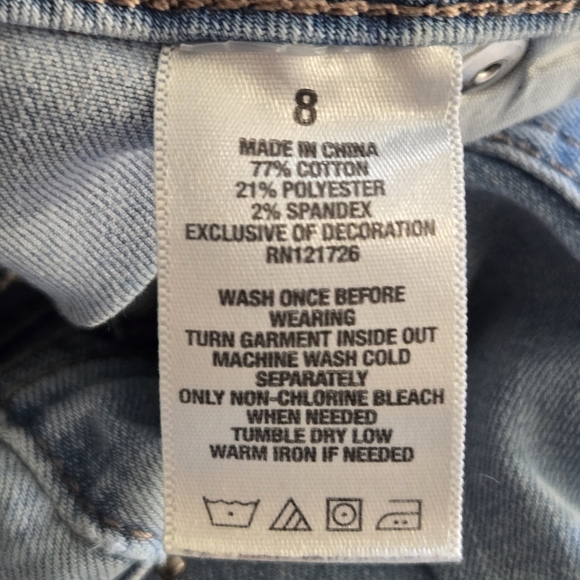 Aeropostle High Waisted Ankle Jeggings Distressed Denim 8 - Picture 10 of 15